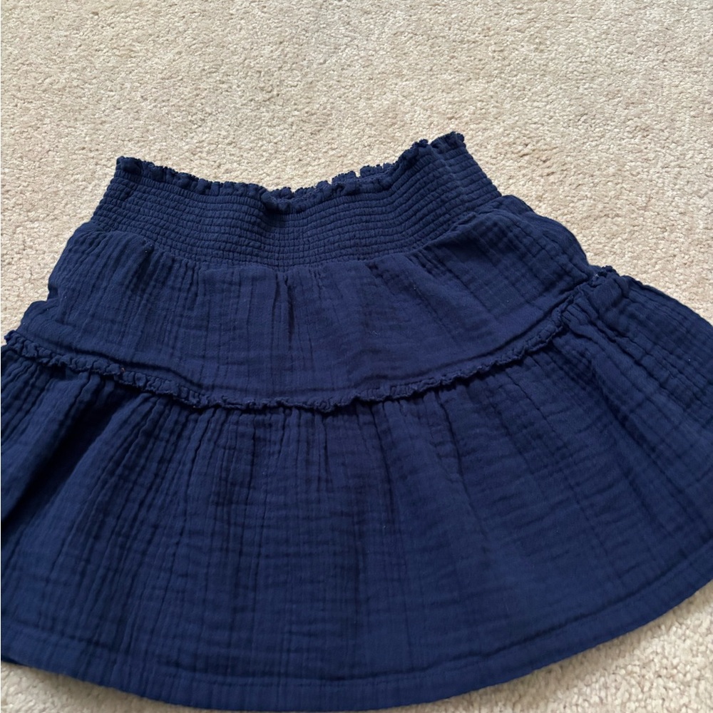 Vineyard Vines Deep Blue Tiered Skirt